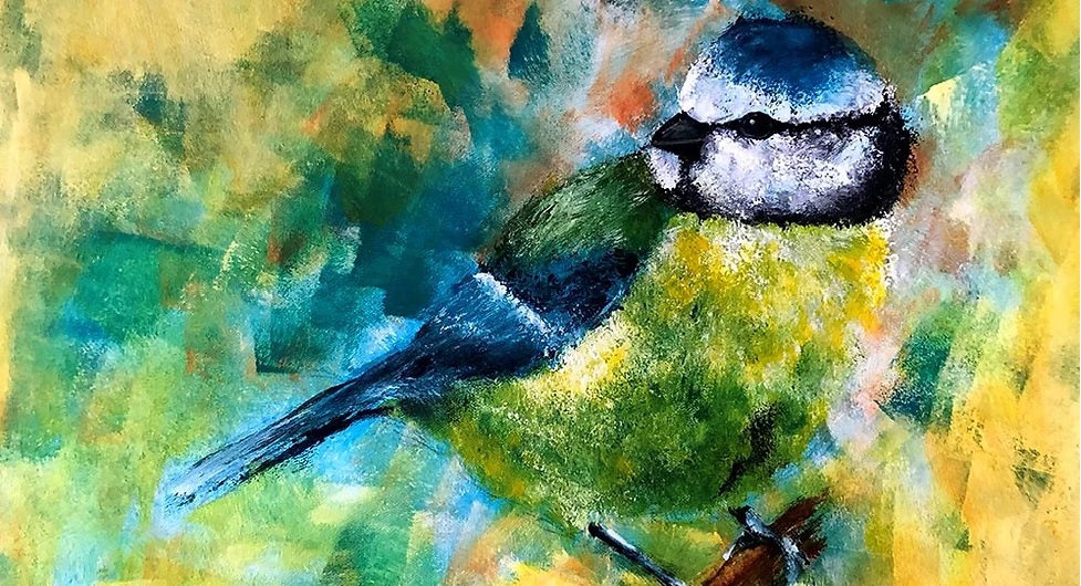 R Young Gallery - Paint A Blue Tit