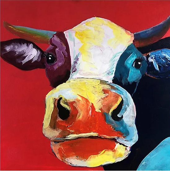 Paint A Pop Art Cow