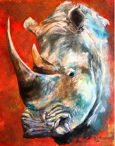 R Young Gallery - Paint A Rhino