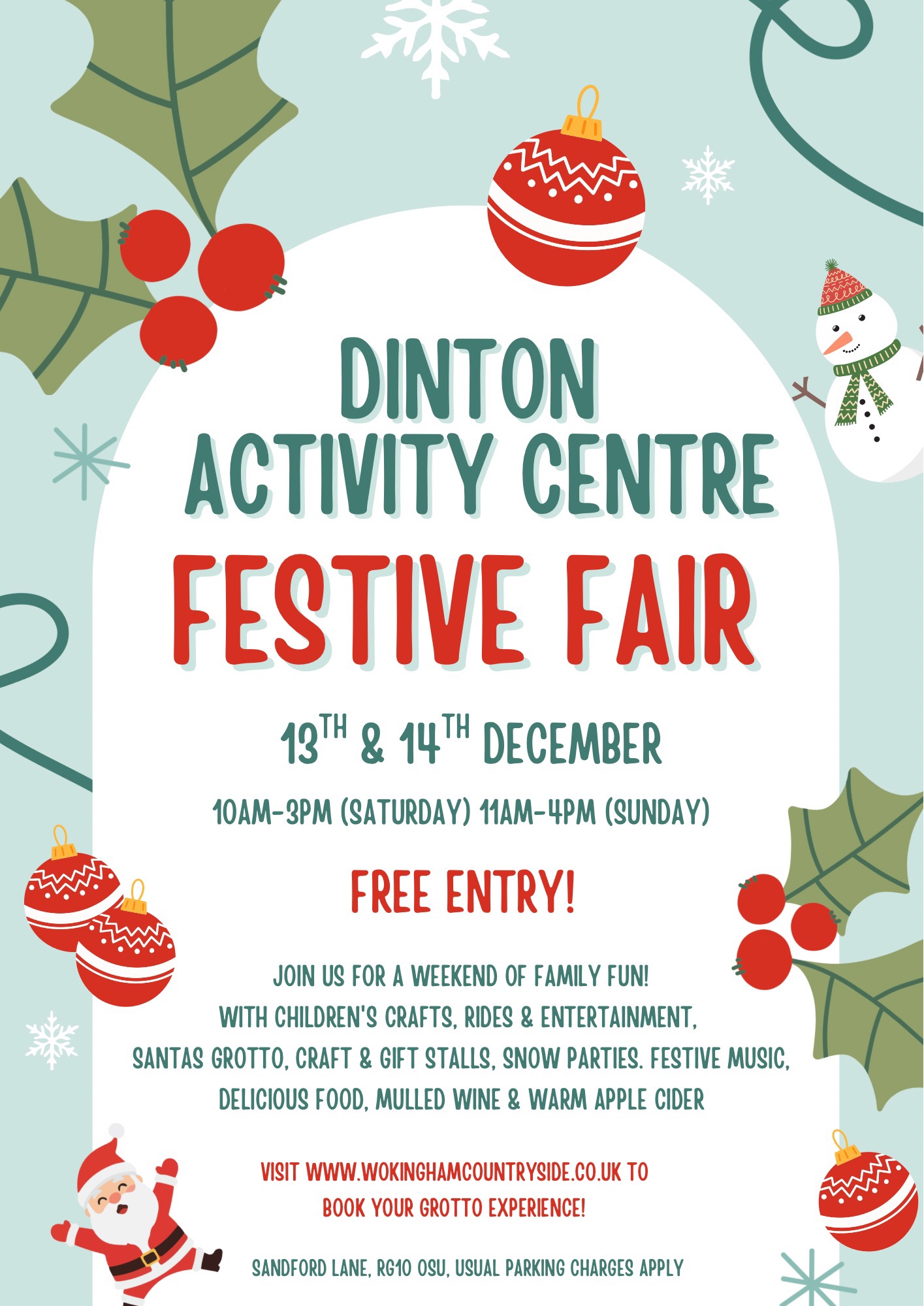 Festive Weekend at Dinton Pastures