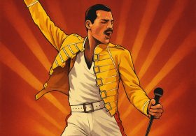 Freddie Mercury at The Two Pops