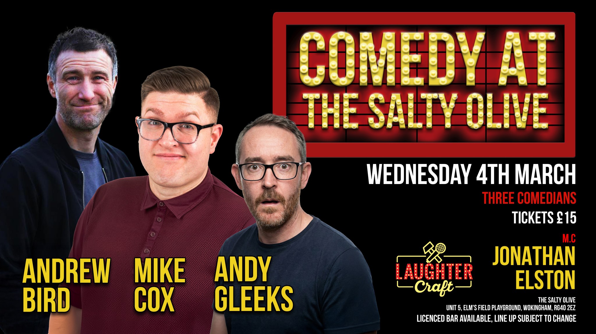 Comedy at Salty Olive