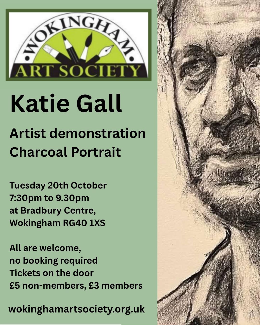 Art demo - Charcoal Portrait